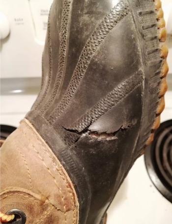 Cracked Boot Repair